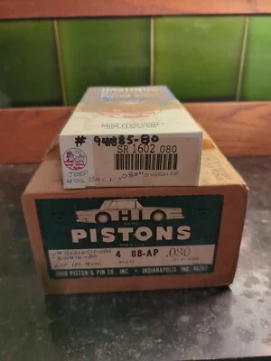 Juego de pistón y pasador y anillo de pistón de motor J8121654 para 41-71 CJ3 CJ5 CJ6 Willys .080 Foto 1 de 4