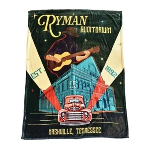 New Ryman Auditorium Throw Blanket Plush Gift Grand Ole Opry Nashville Concert - Picture 1 of 2