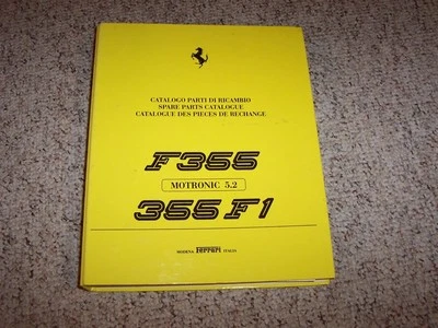 Ferrari F355 355F1 Berlinetta GTS Spider 1997-1998 catálogo de piezas carpeta manual Foto 1 de 2