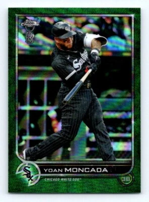 YOAN MONCADA #127  - 2022 TOPPS BEN BALLER - GREEN REFRACTOR /99 - Image 1 of 2