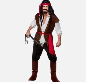 Disfraz de Pirata del Caribe Capitán Jack Adulto Mediano y XL - Imagen 1 de 1