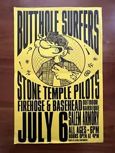 Original 1993 Butthole Surfers Steintempel Piloten Poster 11X17 signiert Mike King - Bild 1 von 7