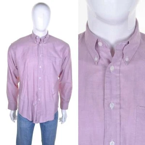 Vtg BEN SHERMAN Pink Button Down Oxford Shirt M Mod Skinhead Suedehead Pleat - Picture 1 of 6