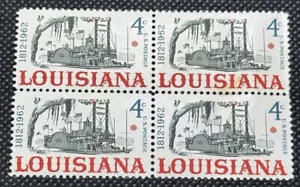 Scott # 1197 - US Block Of 4 - Louisiana Statehood - MNH - 1962 - Picture 1 of 2
