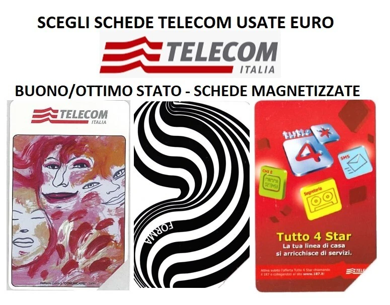 SCEGLI SCHEDE TELEFONICHE USATE EURO -BUONO/OTTIMO STATO-MAGNETIZZATE-parte 2 - Immagine 1 di 1
