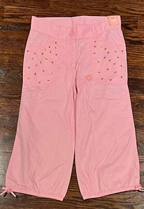 Gymboree SUNFLOWER FIELDS Vintage NWT 12 Pink sequin capri pants - Picture 1 of 2