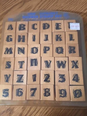 RubberStamps For Crafting Cards/Scrapbooking Alphabet Themed And Numbers With... - Image 1 of 4