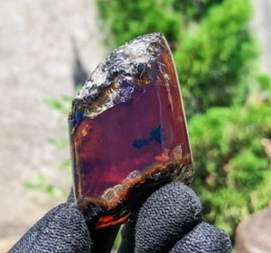 27 gram Amber Sumatran Blue Amber polished specimen 2MAR12 - Picture 1 of 4
