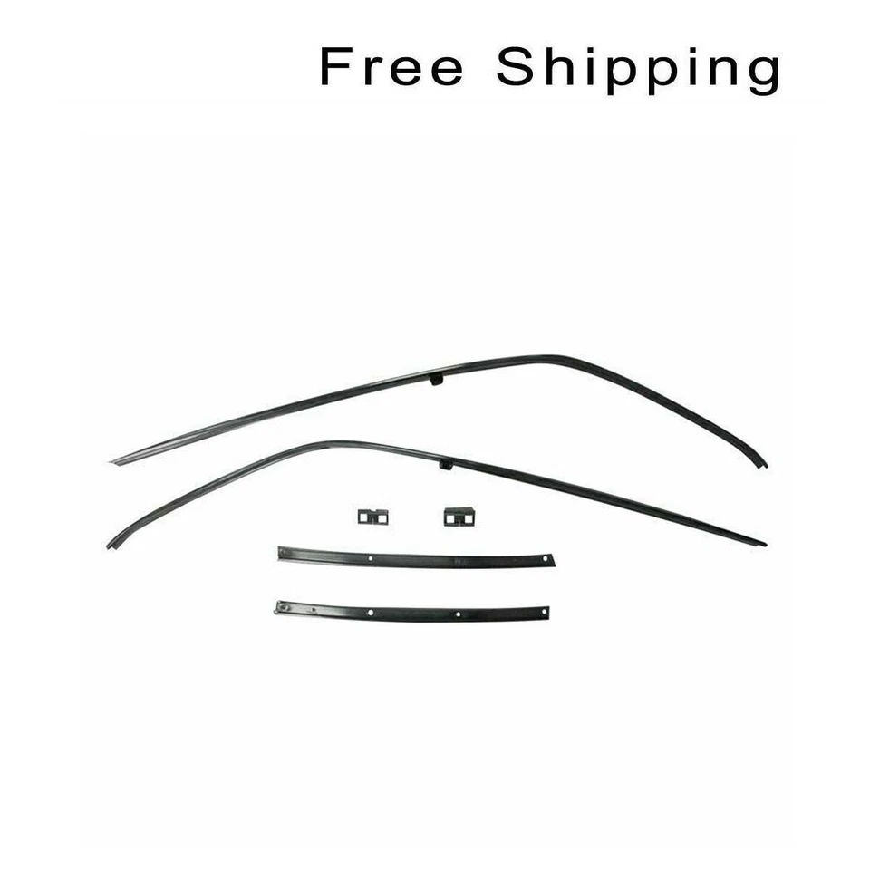 Conjunto de canais de metal Goodmark Weatherstrip compatível com 1966-1967 Chevelle GMK4031537661S - Imagem 1 de 1