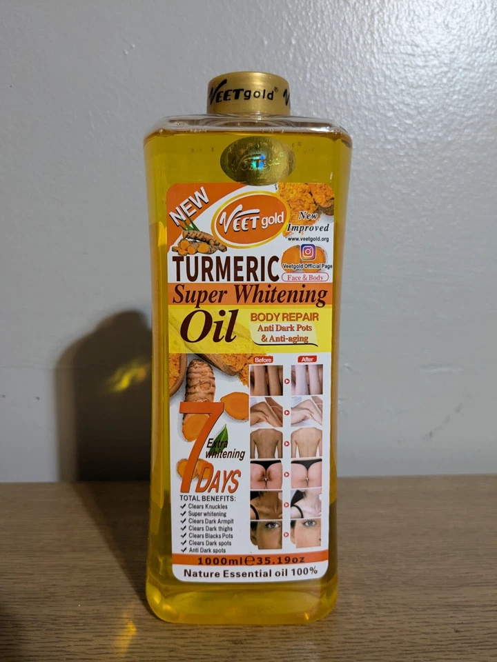 Veet Gold Turmeric Super Whitening Body Repair Oil 500ml