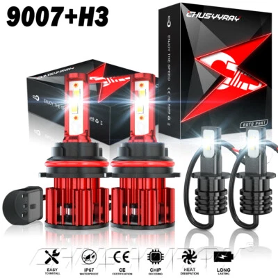 4x For Nissan Xterra 2000 2001 LED Headlight High/Low Fog Light Bulbs Combo - Image 1 of 4