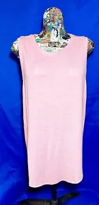 Gap Womens Tank Top Round Neck Sleeveless Pink Size Large - Picture 1 of 6