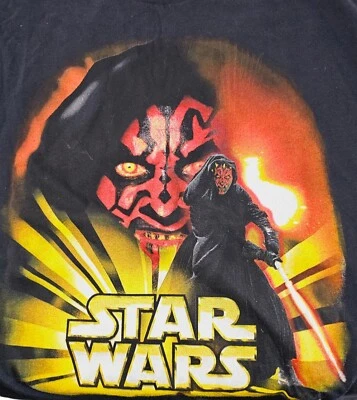 Camiseta De Colección Star Wars Episodio I Darth Maul Lord Sith Gráfica Película Promo M Foto 1 de 4