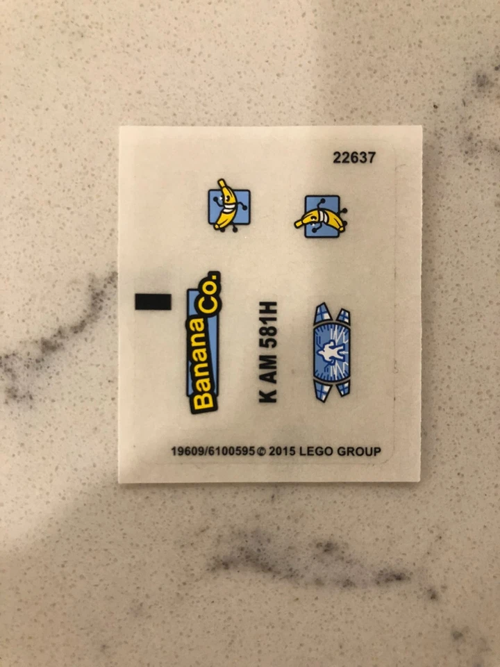 HOJA ADHESIVA LEGO para 76026 Gorilla Grodd Goes Bananas, ¡Nuevo y Genuino! Foto 1 de 1