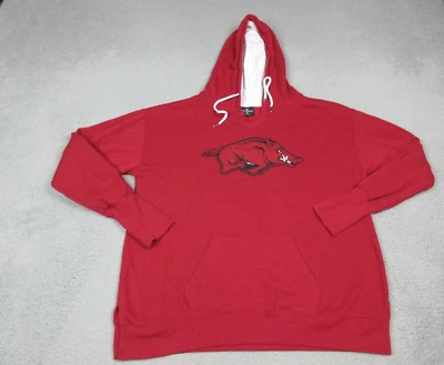 Suéter Arkansas Razorbacks Mujer Extra Grande Rojo Fútbol Universitario Coliseo Foto 1 de 4