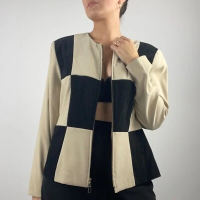 Chaqueta vintage a cuadros Amanda Smith talla 16 Foto 1 de 4