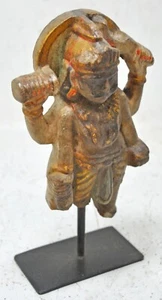 Antike weiße Marmor Gott Vishnu Idol Figur Original alt fein handgeschnitzt - Bild 1 von 8