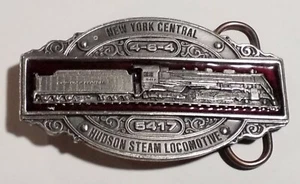 1985 Bergamotte Messing Gürtelschnalle NY Central Hudson Dampflok / Railroadiana - Bild 1 von 12