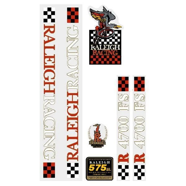 Raleigh - R4700 FS bmx ROJO en Juego de calcomanías transparentes Foto 1 de 1