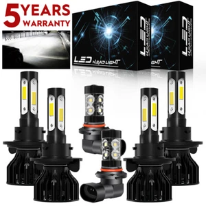 Faro antiniebla LED blanco para Ford F250 F350 F450 2005-2019 6x 6000K K K9 - Imagen 1 de 11