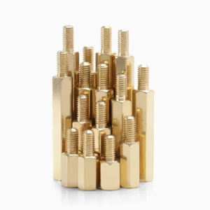 M4 5-60mm Brass Male-Female Hex Standoff Screws Spacer Pillar Brass Hex support - Picture 1 of 10
