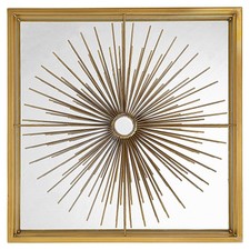 Starlight - 19.75 Inch Mirrored Wall Decor Antique Brushed Brass Finish