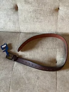 Levi's®️Denizen Brown Leather Belt 34-36(M) New With Tags - Picture 1 of 3