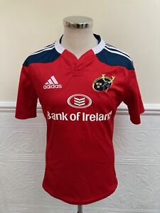 Adidas Munster Rugby Home 2013-2014 Red Jersey Shirt Ireland Irish Size Small