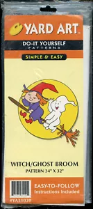 Scopa strega/fantasma - Modello di lavorazione del legno arte cortile fai-da-te #YA31020 - NUOVO - Foto 1 di 2