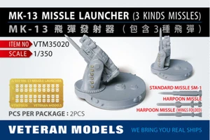 VETERAN 1/350 VTM-35020 MK-13 MISSLE LAUNCHER (3 Kinds of MISSLES INCLUDED) - Picture 1 of 2