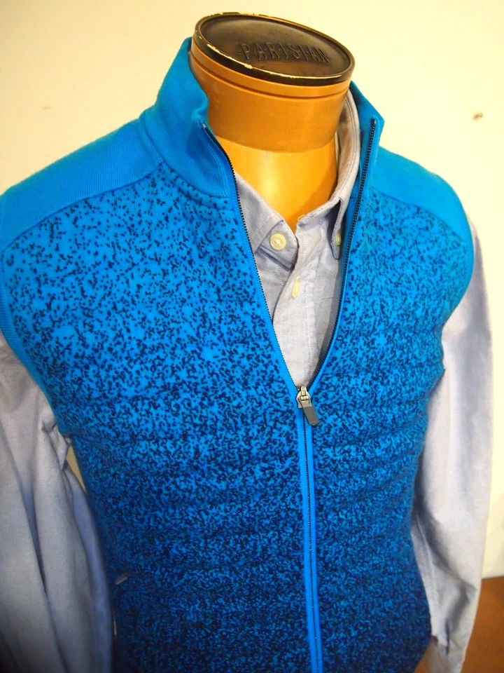 Icebreaker Full Zip Zoneknit Insulated Wool Vest Medium Royal Blue
