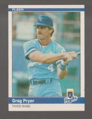 1984 Fleer Greg Pryor Kansas City Royals #353 Near Mint or Better - Image 1 of 2