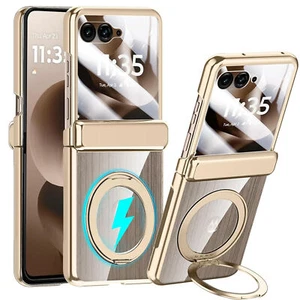 Funda con bisagra con soporte de anillo para teléfono Motorola Moto Razr Ultra 2025/Razr 2024 - Imagen 1 de 15