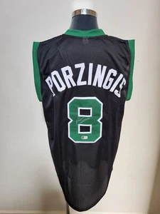Kristaps Porzingis Signed Custom NBA Jersey - Beckett - Picture 1 of 3