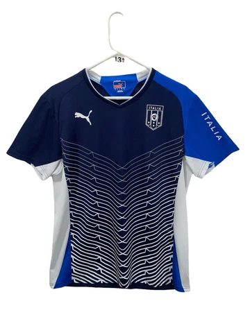 PUMA MEN'S FIGC ITALIA SHORT SLEEVE TRAINING TEE SIZE LARGE Cover