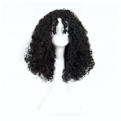 Women Curly For Cosplay Afro Black Wig Mother Gothel Halloween Full Wig+Wig Cap - Image 1 of 3