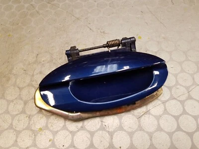 02 Jaguar X-Type Rear Door Handle Driver Side Blue JHM - Image 1 of 2