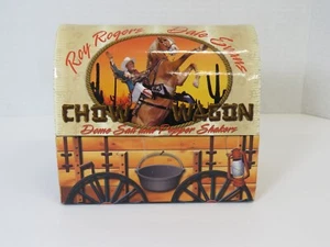 Roy Rogers Dale Evans Chow Wagon Dome Salt & Pepper Shakers Original Box Nice! - Picture 1 of 20