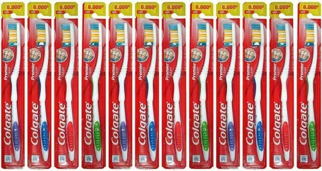 Colgate HB24682 Premier Extra Clean Toothbrush - 12 Pack