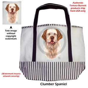 Canvas Tote - Clumber Spaniel - Picture 1 of 1