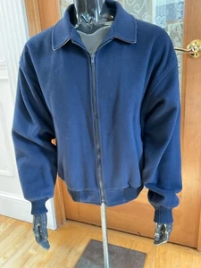 Pendleton Mens xl 100% Virgin Wool Jacket 29685 Navy Zip - Picture 1 of 6