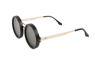 Gafas de sol ajustables tintadas redondas doradas polarizadas ND9 atenuación 52 mm protección UV Foto 1 de 4