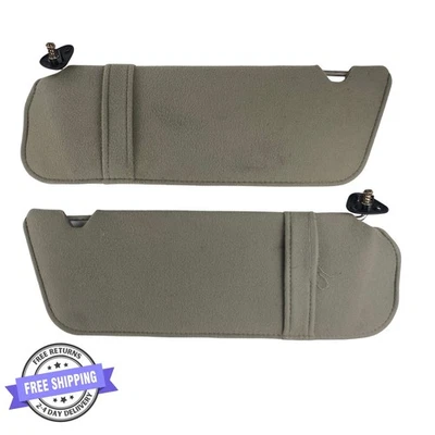 1989-2003 Ford Explorer Ranger Sun Visor Set  Pair Driver Passenger OEM Gray - Image 1 of 4