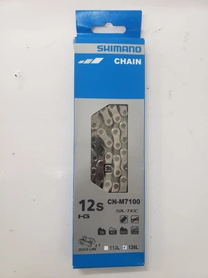 Shimano CN-M7100 12-Speed Chain 126 Link w/ Quick Link Brand New In Retail Box - Image 1 of 4