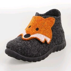 Zapatillas suaves Superfit unisex talla 4 Reino Unido niños personaje de zorro zapatos cómodos - Imagen 1 de 6