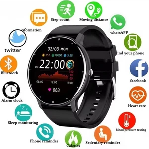 Montre Connectée LIGE Bluetooth 4.0 Cardio, Sommeil, Sport, iOS, Android Étanche - Photo 1 sur 13