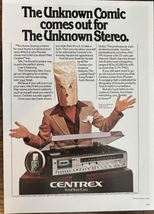 Book Clipping Photo Centrex Stereo 1979 Print Ad Unknown Comic - Picture 1 of 1