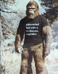 Sasquatch Bigfoot 8x10 Hochglanzdruck Poster Nephilim Humor Alien Mancave Deko - Bild 1 von 1