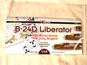 1/48 DK Decals Waterslide B 24D Liberator 90th Bomb Group The Jolly Rogers 48052 - Picture 1 of 5