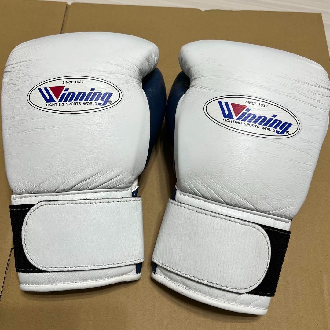 Winning ボクシンググローブ 12 oz ホワイトソフトタイプ winning ウイニング ボクシンググローブ 12oz 白 MS-400B②